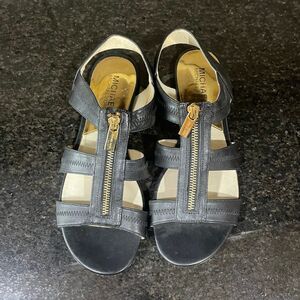 Black Leather Sandals